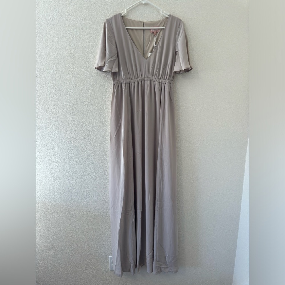 New Show me Your MuMu Emily Empire Maxi Dress in Show me the ring color, SZ M